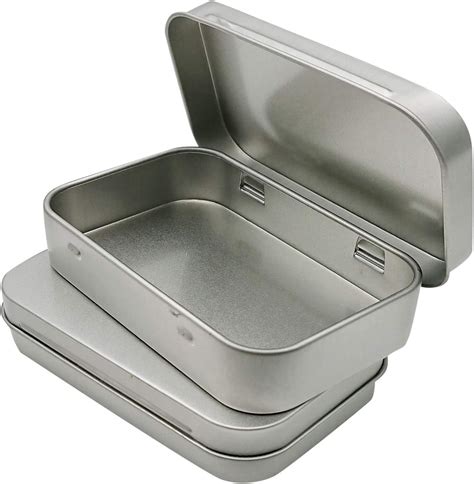 small metal storage boxes with lids|steel containers with removable lids.